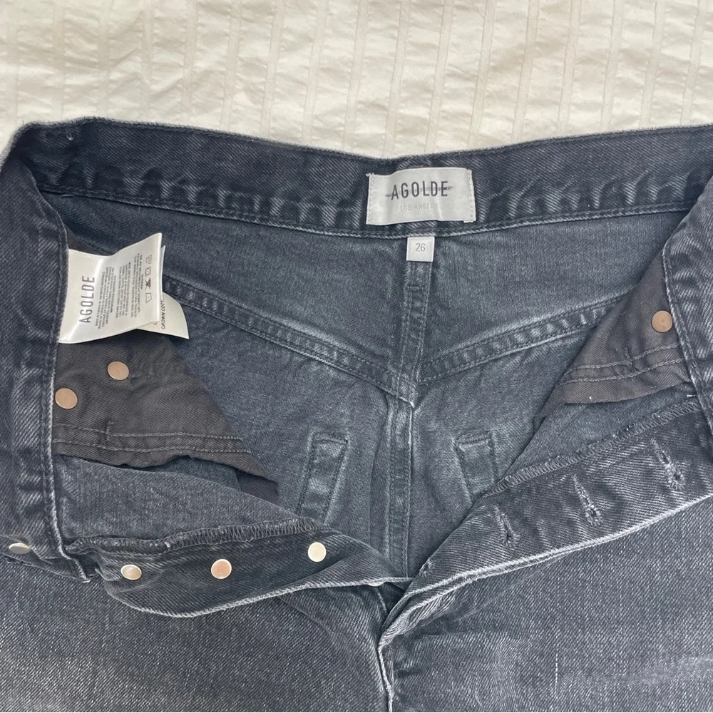 AGOLDE Stella High Rise Baggy Short in Makeshift - Picture 3 of 6